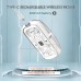 Mouse Nou M133, 2400dpi, 5 Butoane, Indicator Nivel Baterie, Transparent, Alb, Wireless + Bluetooth Mouse Nou M133, 2400dpi, 5 Butoane, Indicator Nivel Baterie, Transparent, Alb, Wireless + Bluetooth