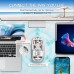 Mouse Nou M133, 2400dpi, 5 Butoane, Indicator Nivel Baterie, Transparent, Alb, Wireless + Bluetooth Mouse Nou M133, 2400dpi, 5 Butoane, Indicator Nivel Baterie, Transparent, Alb, Wireless + Bluetooth