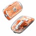 Mouse Nou M133, 2400dpi, 5 Butoane, Indicator Nivel Baterie, Transparent, Portocaliu, Wireless + Bluetooth Mouse Nou M133, 2400dpi, 5 Butoane, Indicator Nivel Baterie, Transparent, Portocaliu, Wireless + Bluetooth
