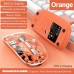 Mouse Nou M233, 1600dpi, 5 Butoane, Indicator Nivel Baterie, Transparent, Portocaliu, Wireless + Bluetooth Mouse Nou M233, 1600dpi, 5 Butoane, Indicator Nivel Baterie, Transparent, Portocaliu, Wireless + Bluetooth